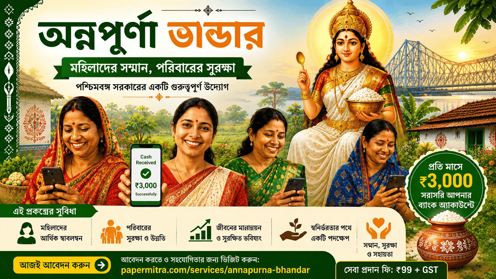 Annapurna Bhandar 2026 Scheme women empowerment West Benga